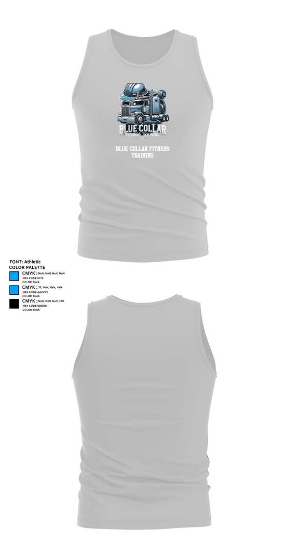 Tank Top, Blue Collar Fitness Training, , Teamtime, Team time, sublimation, custom sports apparel, team uniforms, spirit wear, spiritwear, sports uniforms, custom shirts, team store, custom team store, fundraiser sports, apparel fundraiser