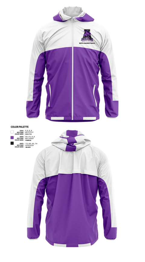 Windbreaker, Arcola Senior High School Basketball, Men's Basketball, Teamtime, Team time, sublimation, custom sports apparel, team uniforms, spirit wear, spiritwear, sports uniforms, custom shirts, team store, custom team store, fundraiser sports, apparel fundraiser
