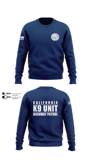 Crew Neck Sweatshirt, VALLEY K9, , Teamtime, Team time, sublimation, custom sports apparel, team uniforms, spirit wear, spiritwear, sports uniforms, custom shirts, team store, custom team store, fundraiser sports, apparel fundraiser