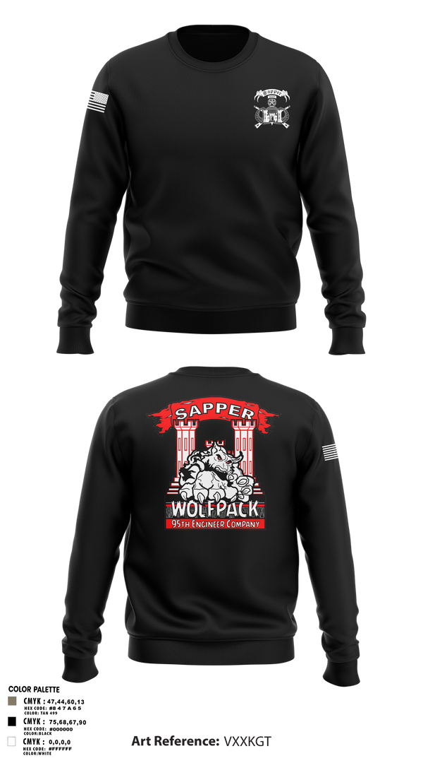 Crew Neck Sweatshirt, 95TH CEC-I, Army, Teamtime, Team time, sublimation, custom sports apparel, team uniforms, spirit wear, spiritwear, sports uniforms, custom shirts, team store, custom team store, fundraiser sports, apparel fundraiser