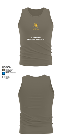 Tank Top, AT 4 pools and landscaping services llc, , Teamtime, Team time, sublimation, custom sports apparel, team uniforms, spirit wear, spiritwear, sports uniforms, custom shirts, team store, custom team store, fundraiser sports, apparel fundraiser