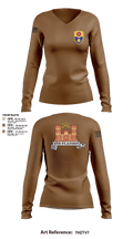 649 ENG CO649 ENG CO 61246639 Women's Long Sleeve V-neck Shirt - 5