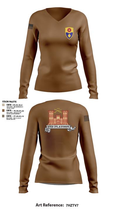649 ENG CO649 ENG CO 61246639 Women's Long Sleeve V-neck Shirt - 5