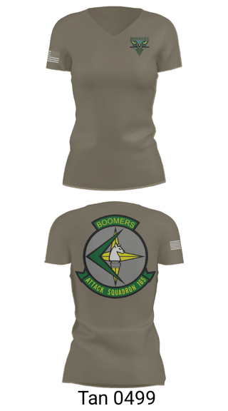 Women's Short Sleeve Vneck Shirt, VA-165 Boomers, , Teamtime, Team time, sublimation, custom sports apparel, team uniforms, spirit wear, spiritwear, sports uniforms, custom shirts, team store, custom team store, fundraiser sports, apparel fundraiser