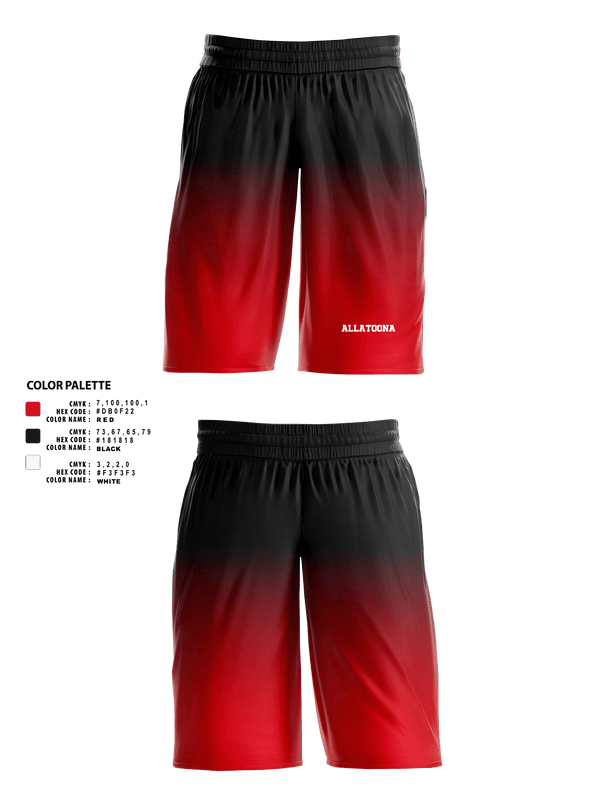 Mens Basketball Shorts, Allatoona, Men's Basketball, Teamtime, Team time, sublimation, custom sports apparel, team uniforms, spirit wear, spiritwear, sports uniforms, custom shirts, team store, custom team store, fundraiser sports, apparel fundraiser