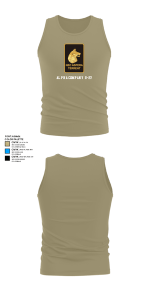 Tank Top, Alpha Company  2-27, Army, Teamtime, Team time, sublimation, custom sports apparel, team uniforms, spirit wear, spiritwear, sports uniforms, custom shirts, team store, custom team store, fundraiser sports, apparel fundraiser