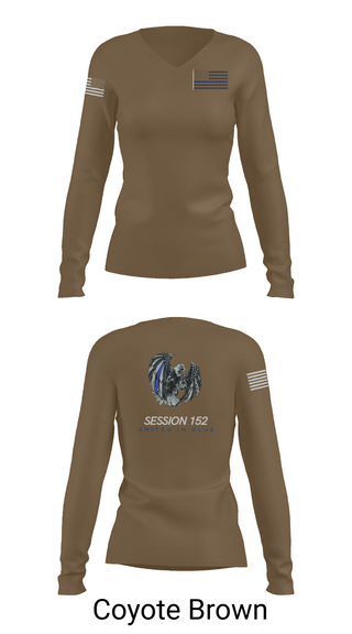 Womens Long Sleeve Vneck Shirt, Session 152, Police, Teamtime, Team time, sublimation, custom sports apparel, team uniforms, spirit wear, spiritwear, sports uniforms, custom shirts, team store, custom team store, fundraiser sports, apparel fundraiser