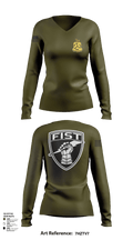 1-200 Infantry 56519387 Women's Long Sleeve V-neck Shirt - 125