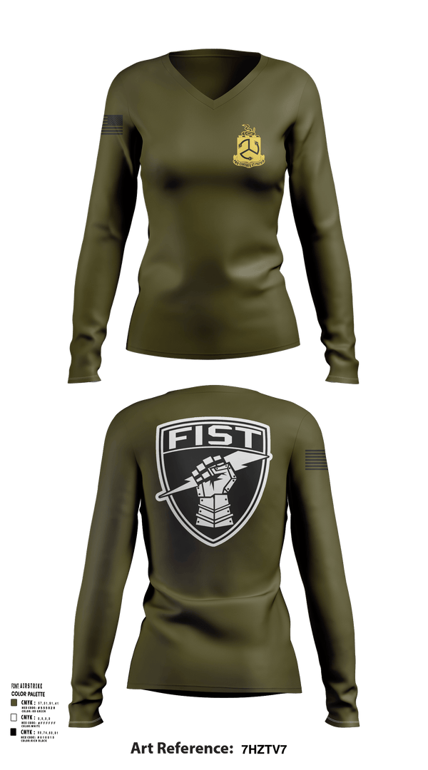 Womens Long Sleeve Vneck Shirt, 1-200 Infantry, National Guard, Teamtime, Team time, sublimation, custom sports apparel, team uniforms, spirit wear, spiritwear, sports uniforms, custom shirts, team store, custom team store, fundraiser sports, apparel fundraiser