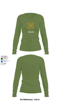 APSLFD 19423185 Women's Long Sleeve V-neck Shirt - 42