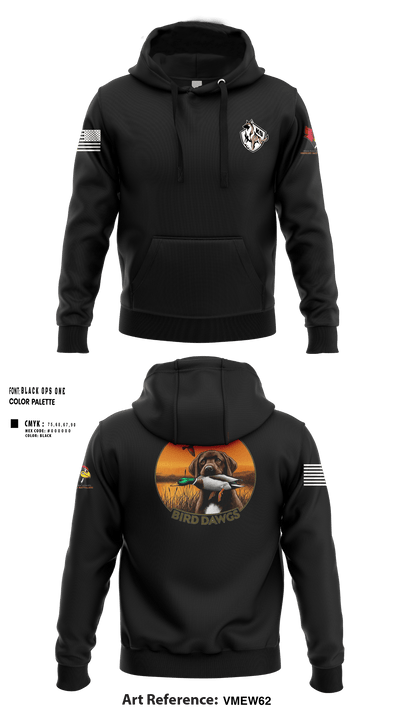 Bird dawgs Hoodie - 256