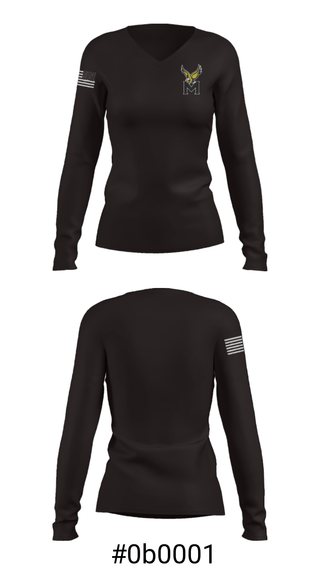 Women's Long Sleeve Vneck Shirt, Midland Community High School Softball, Softball, Teamtime, Team time, sublimation, custom sports apparel, team uniforms, spirit wear, spiritwear, sports uniforms, custom shirts, team store, custom team store, fundraiser sports, apparel fundraiser