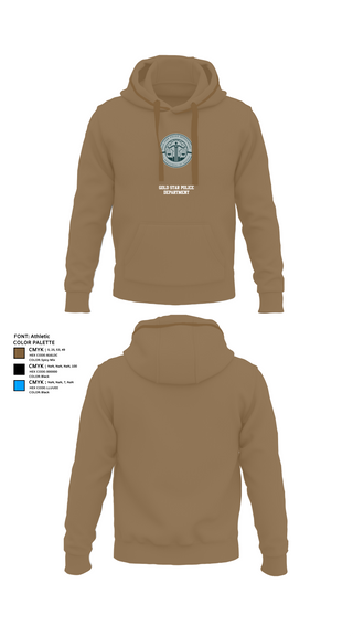 Hoodie, GOLD STAR POLICE DEPARTMENT, , Teamtime, Team time, sublimation, custom sports apparel, team uniforms, spirit wear, spiritwear, sports uniforms, custom shirts, team store, custom team store, fundraiser sports, apparel fundraiser