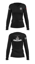 16TH ordnance Bravo Company 57552298 Women's Long Sleeve V-neck Shirt - 37