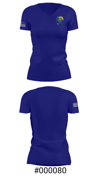 West Virginia University Institute Of Technology Baseball 18576628 Women's Short Sleeve V-neck Shirt - 21