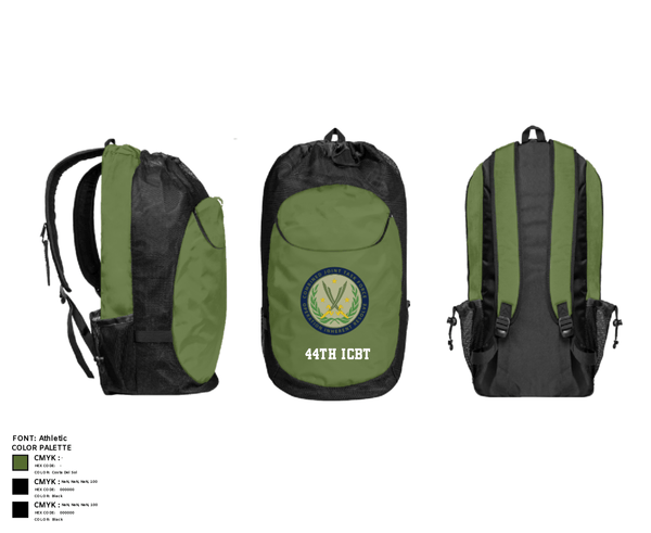 Gear Bag, 44th ICBT, National Guard, Teamtime, Team time, sublimation, custom sports apparel, team uniforms, spirit wear, spiritwear, sports uniforms, custom shirts, team store, custom team store, fundraiser sports, apparel fundraiser