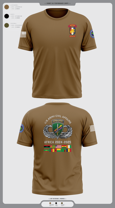 478th CA BN (A) 32204639 Short Sleeve Performance Shirt - 110