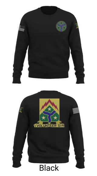 Crew Neck Sweatshirt, 278th Armored Cavalry, Army, Teamtime, Team time, sublimation, custom sports apparel, team uniforms, spirit wear, spiritwear, sports uniforms, custom shirts, team store, custom team store, fundraiser sports, apparel fundraiser