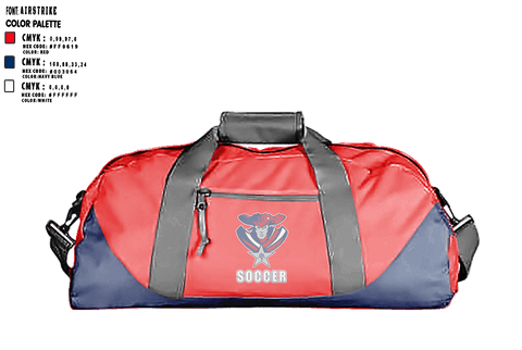 Duffle Bag, American Leadership Academy - Johnston Soccer, Men's Soccer, Teamtime, Team time, sublimation, custom sports apparel, team uniforms, spirit wear, spiritwear, sports uniforms, custom shirts, team store, custom team store, fundraiser sports, apparel fundraiser