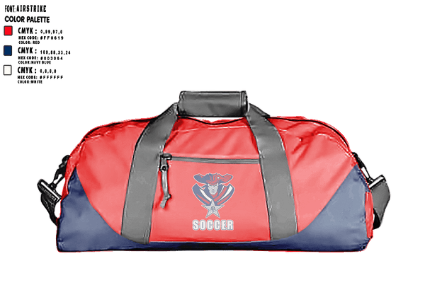 Duffle Bag, American Leadership Academy - Johnston Soccer, Men's Soccer, Teamtime, Team time, sublimation, custom sports apparel, team uniforms, spirit wear, spiritwear, sports uniforms, custom shirts, team store, custom team store, fundraiser sports, apparel fundraiser