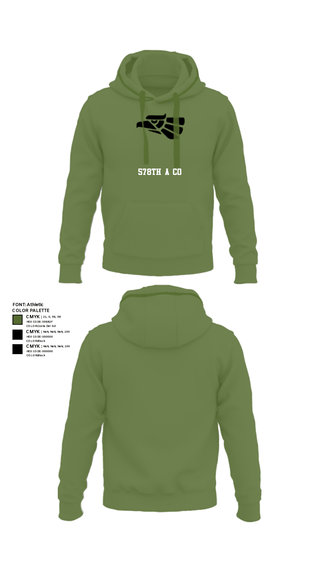 Hoodie, 578th A Co, National Guard, Teamtime, Team time, sublimation, custom sports apparel, team uniforms, spirit wear, spiritwear, sports uniforms, custom shirts, team store, custom team store, fundraiser sports, apparel fundraiser