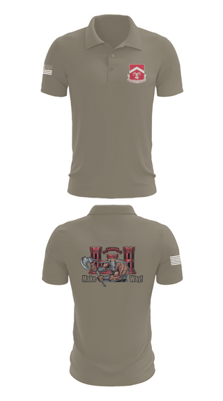 Short Sleeve Performance Polo, 937th CEC-A, 40th BEB, Army, Teamtime, Team time, sublimation, custom sports apparel, team uniforms, spirit wear, spiritwear, sports uniforms, custom shirts, team store, custom team store, fundraiser sports, apparel fundraiser