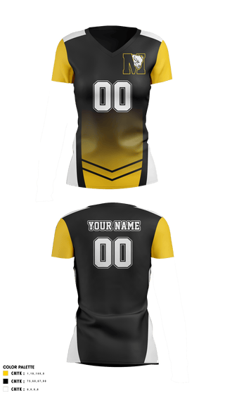 Womens Short Sleeve Vneck Shirt, McAlester Middle School Volleyball, Women's Volleyball, Teamtime, Team time, sublimation, custom sports apparel, team uniforms, spirit wear, spiritwear, sports uniforms, custom shirts, team store, custom team store, fundraiser sports, apparel fundraiser