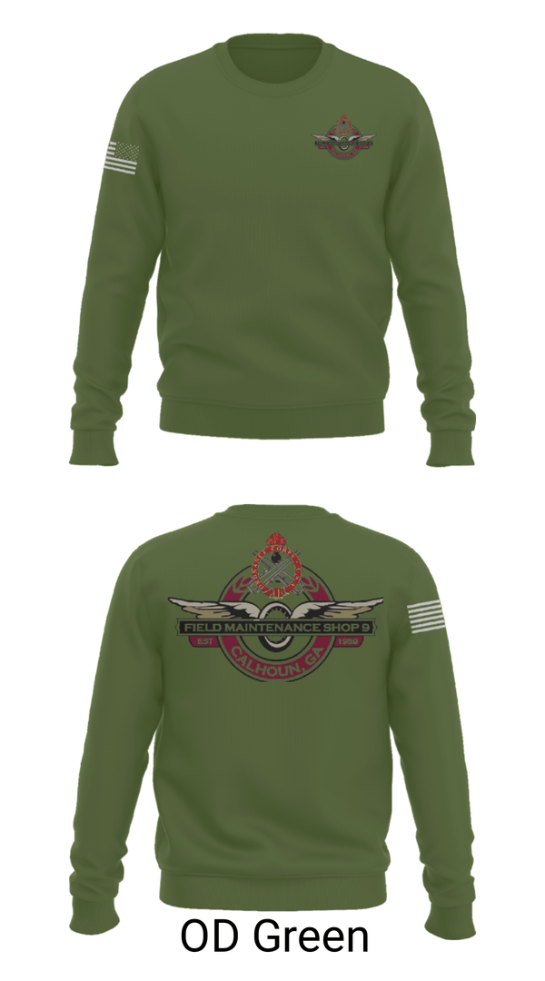 Crew Neck Sweatshirt, FMS Calhoun, National Guard, Teamtime, Team time, sublimation, custom sports apparel, team uniforms, spirit wear, spiritwear, sports uniforms, custom shirts, team store, custom team store, fundraiser sports, apparel fundraiser