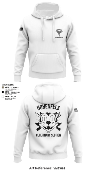 Hoodie, Hohenfels VTFHohenfels Veterinary Section, Army, Teamtime, Team time, sublimation, custom sports apparel, team uniforms, spirit wear, spiritwear, sports uniforms, custom shirts, team store, custom team store, fundraiser sports, apparel fundraiser