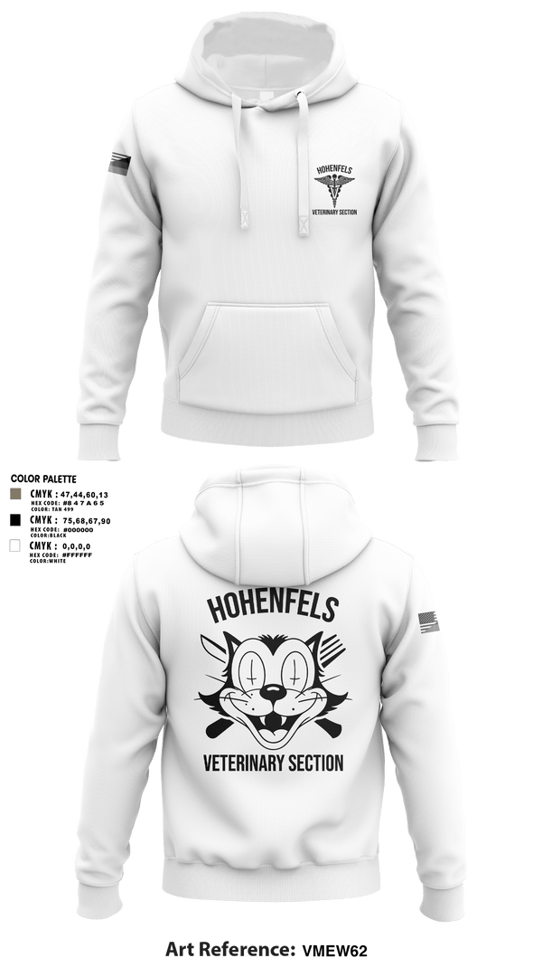 Hoodie, Hohenfels VTFHohenfels Veterinary Section, Army, Teamtime, Team time, sublimation, custom sports apparel, team uniforms, spirit wear, spiritwear, sports uniforms, custom shirts, team store, custom team store, fundraiser sports, apparel fundraiser