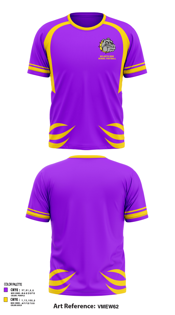 Short Sleeve Performance Shirt, McLouth High School Football, Football, Teamtime, Team time, sublimation, custom sports apparel, team uniforms, spirit wear, spiritwear, sports uniforms, custom shirts, team store, custom team store, fundraiser sports, apparel fundraiser