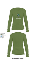 Palo Alto High School Cheer 94037882 Women's Long Sleeve V-neck Shirt - 19