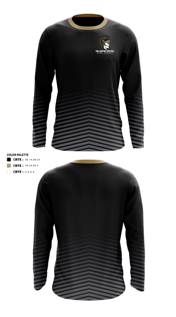 Long Sleeve Performance Shirt, Millington Central High School Cross Country, Cross Country, Teamtime, Team time, sublimation, custom sports apparel, team uniforms, spirit wear, spiritwear, sports uniforms, custom shirts, team store, custom team store, fundraiser sports, apparel fundraiser