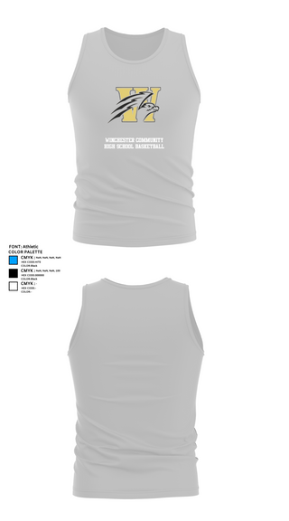 Tank Top, Winchester Community High School Basketball, Women's Basketball, Teamtime, Team time, sublimation, custom sports apparel, team uniforms, spirit wear, spiritwear, sports uniforms, custom shirts, team store, custom team store, fundraiser sports, apparel fundraiser