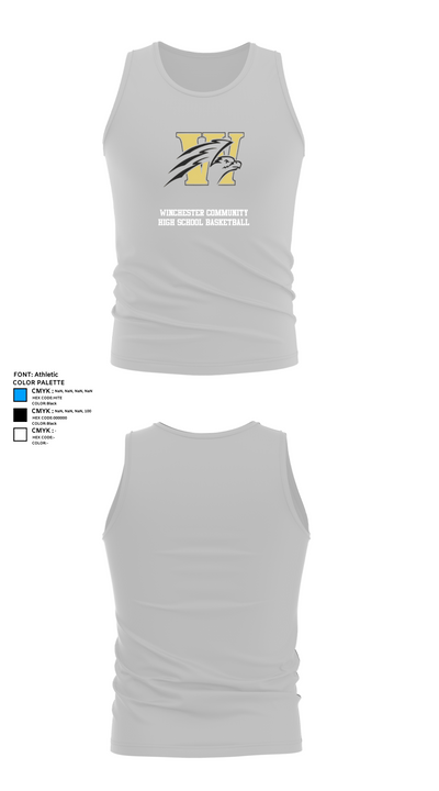 Winchester Community High School Basketball 13003432 Tank Top - 13