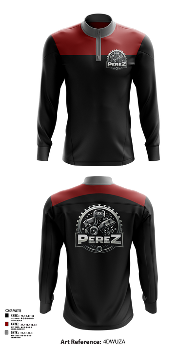 PÉREZ MOTORS 46833550 Quarter Zip Jacket - 125
