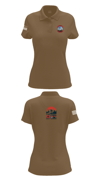 Womens Short Sleeve Performance Polo, 75 HCOS SGGD, Air Force, Teamtime, Team time, sublimation, custom sports apparel, team uniforms, spirit wear, spiritwear, sports uniforms, custom shirts, team store, custom team store, fundraiser sports, apparel fundraiser