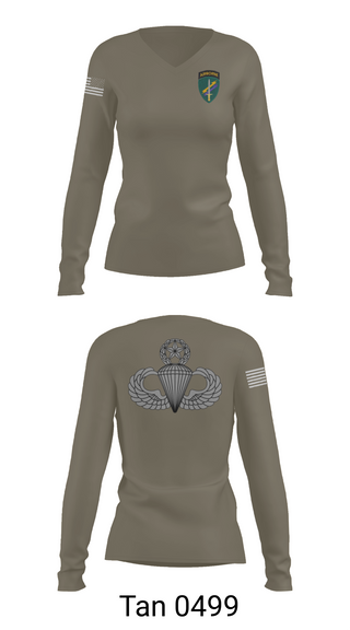 Womens Long Sleeve Vneck Shirt, Charlie “Chaos” Company, , Teamtime, Team time, sublimation, custom sports apparel, team uniforms, spirit wear, spiritwear, sports uniforms, custom shirts, team store, custom team store, fundraiser sports, apparel fundraiser