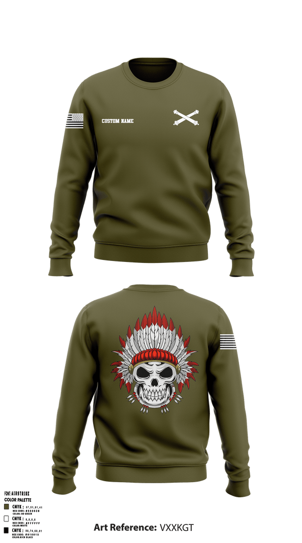 Crew Neck Sweatshirt, 209th DLD, Army, Teamtime, Team time, sublimation, custom sports apparel, team uniforms, spirit wear, spiritwear, sports uniforms, custom shirts, team store, custom team store, fundraiser sports, apparel fundraiser