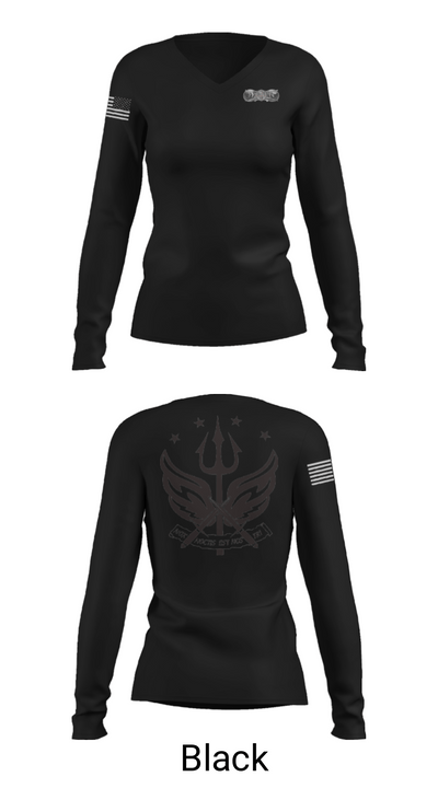 Maritime Security Response Team 68607870 Women's Long Sleeve V-neck Shirt - 19