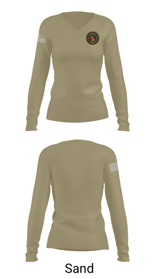 Womens Long Sleeve Vneck Shirt, Ravenswood Volunteer Fire Department, , Teamtime, Team time, sublimation, custom sports apparel, team uniforms, spirit wear, spiritwear, sports uniforms, custom shirts, team store, custom team store, fundraiser sports, apparel fundraiser