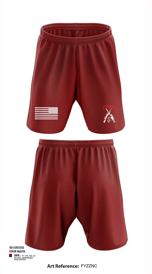 Athletic Shorts With Pockets, 2-5 CAV Snipers, Army, Teamtime, Team time, sublimation, custom sports apparel, team uniforms, spirit wear, spiritwear, sports uniforms, custom shirts, team store, custom team store, fundraiser sports, apparel fundraiser