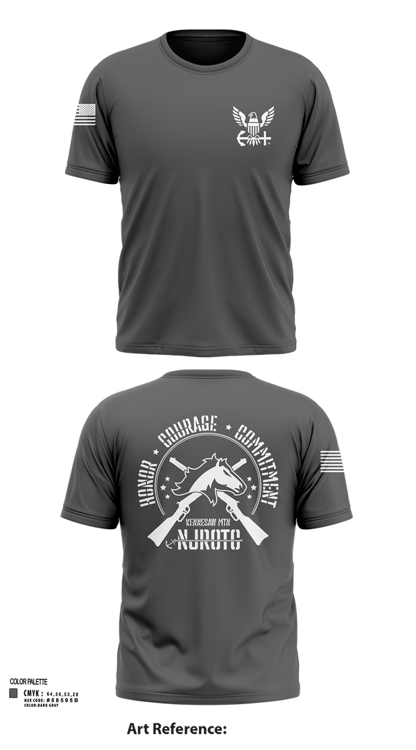 Short Sleeve Performance Shirt, Kennesaw Mountain NJROTC, Navy, Teamtime, Team time, sublimation, custom sports apparel, team uniforms, spirit wear, spiritwear, sports uniforms, custom shirts, team store, custom team store, fundraiser sports, apparel fundraiser
