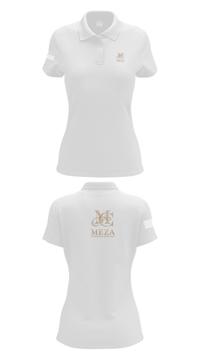 Meza Construction LLC 64108340 Women's Short Sleeve Performance Polo  - 17