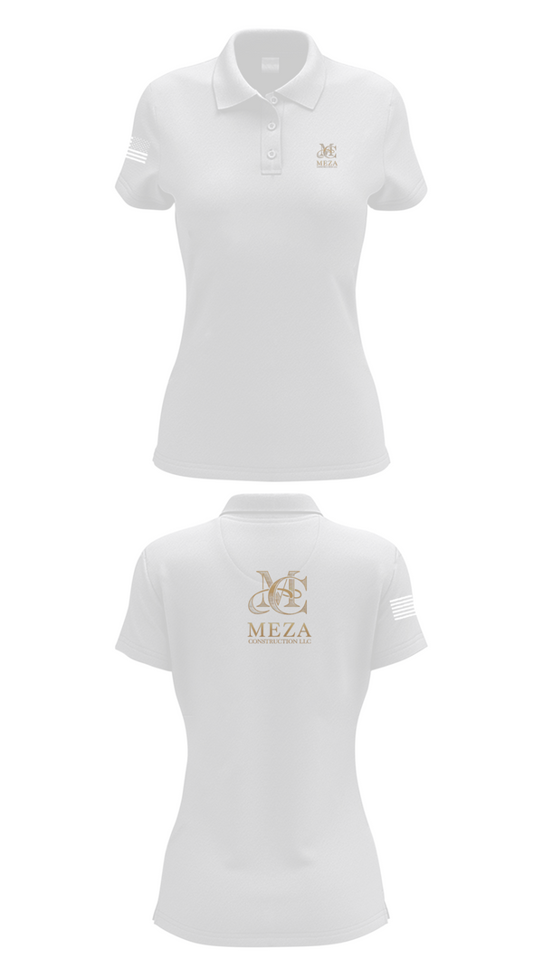 Womens Short Sleeve Performance Polo, Meza Construction LLC, , Teamtime, Team time, sublimation, custom sports apparel, team uniforms, spirit wear, spiritwear, sports uniforms, custom shirts, team store, custom team store, fundraiser sports, apparel fundraiser