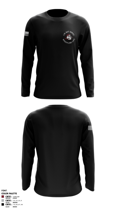 Braden River High School Wrestling 19591085 Long Sleeve Rash Guard Shirt - 5