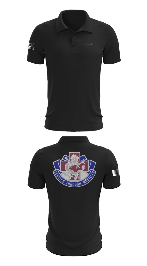 Short Sleeve Performance Polo, 131st SAD, Army, Teamtime, Team time, sublimation, custom sports apparel, team uniforms, spirit wear, spiritwear, sports uniforms, custom shirts, team store, custom team store, fundraiser sports, apparel fundraiser