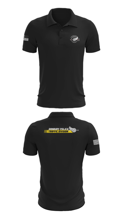 Danbury Police Traffic Unit 20625230 Short Sleeve Performance Polo - 26