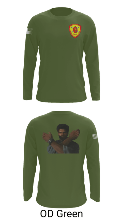10th Marine Regiment 91436879 Long Sleeve Performance Shirt - 46
