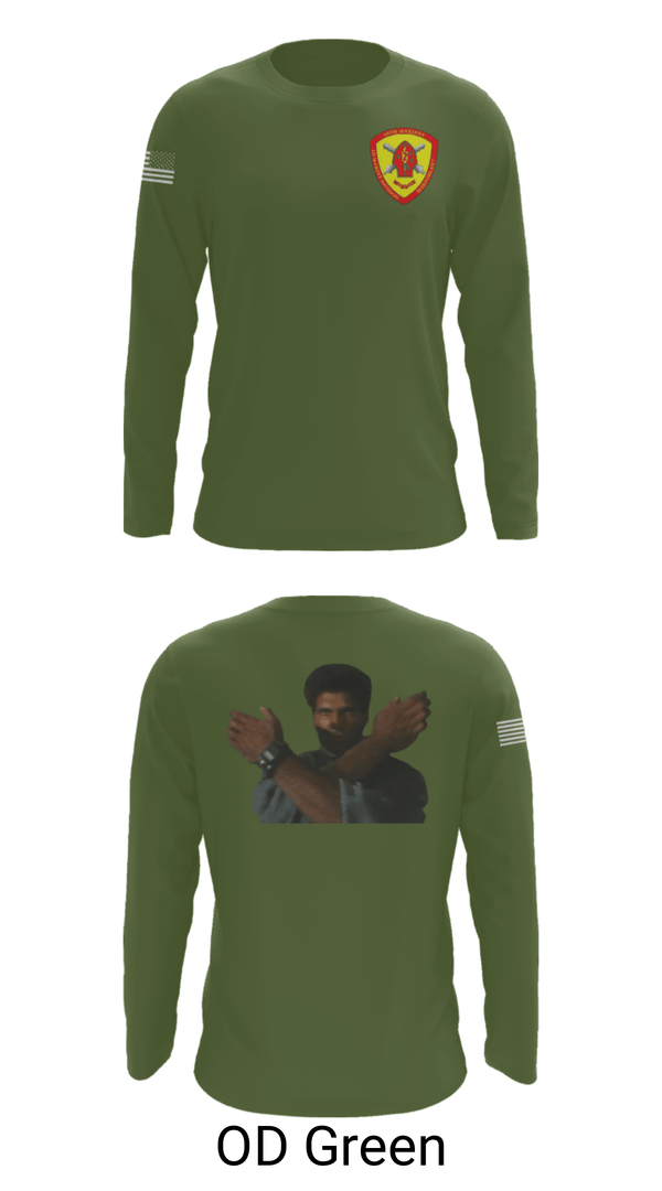 Long Sleeve Performance Shirt, 10th Marine Regiment, Marines, Teamtime, Team time, sublimation, custom sports apparel, team uniforms, spirit wear, spiritwear, sports uniforms, custom shirts, team store, custom team store, fundraiser sports, apparel fundraiser